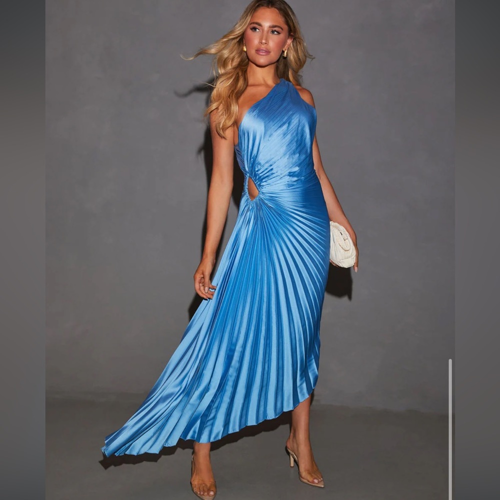 VICI One Shoulder Asymmetrical Maxi Dress
